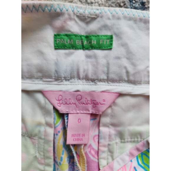 Lilly Pulitzer Size 0 Palm‎ Beach Fit Patchwork Shorts - Picture 3 of 3